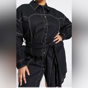 asos curve shirt dress.